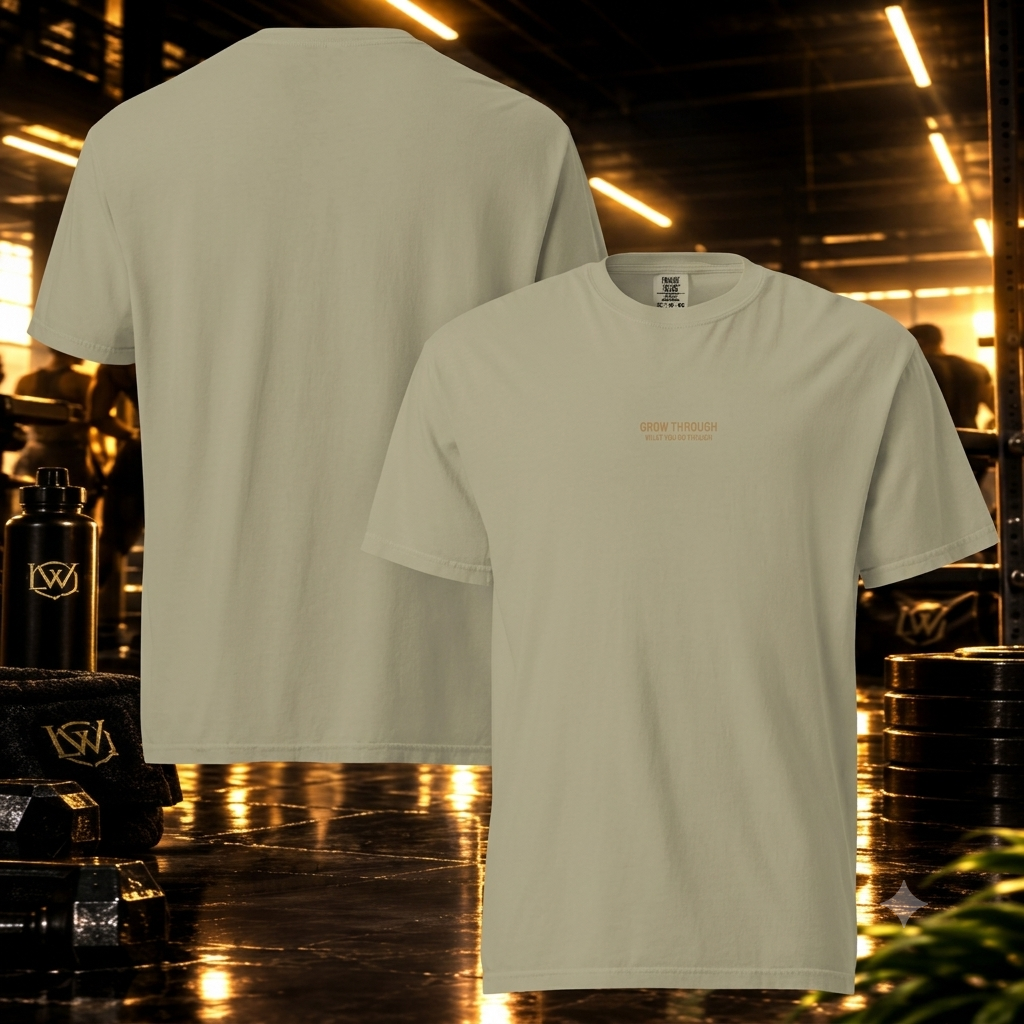 Grow Through What We Go Through — Heavyweight T-Shirt