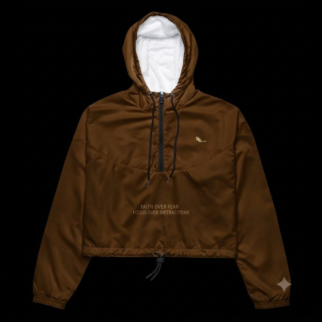 SOAURA "Faith Over Fear" Lightweight Windbreaker Jacket