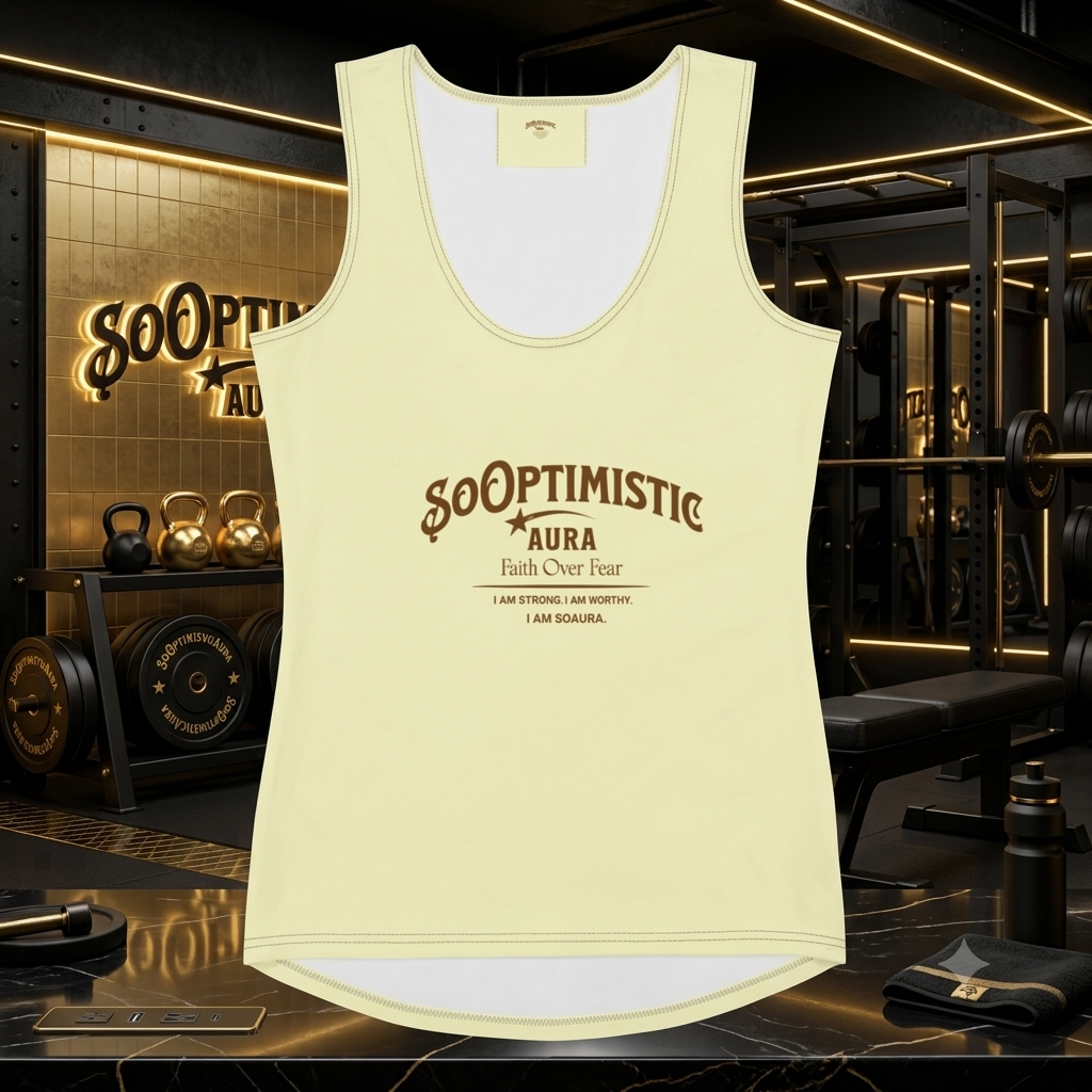 SOAURA "Faith Over Fear” Body-Hugging Tank Top