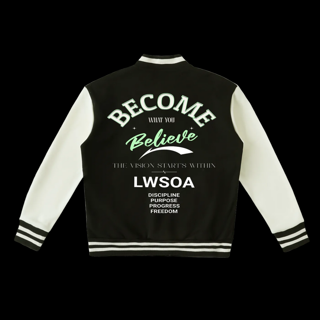 “Become What You Believe” Varsity Jacket