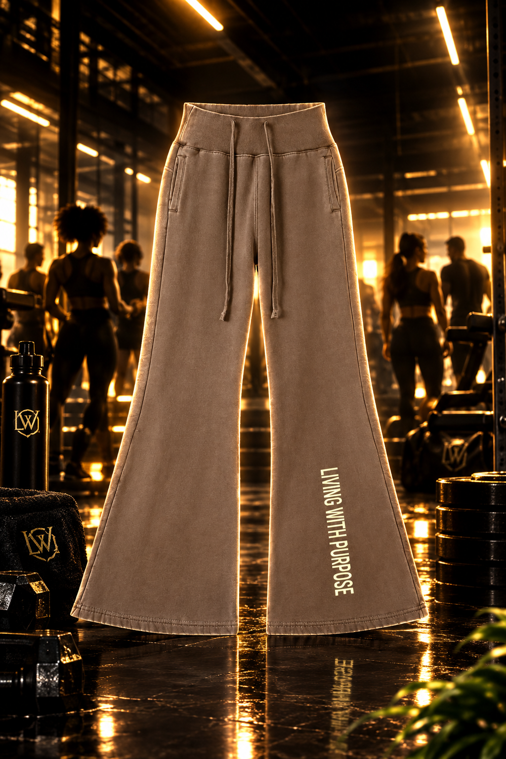 HOMAGE Living With Purpose Wide-Leg Sweatpants
