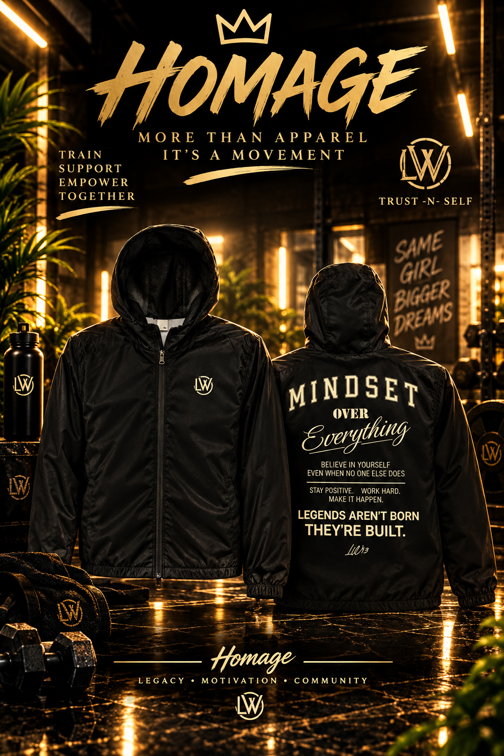 LW MINDSET Men’s windbreaker