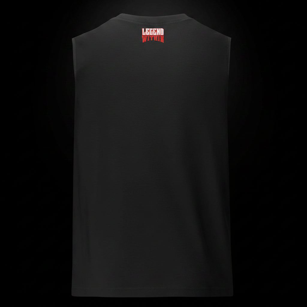 LegendWithin Muscle Shirt sleeveless tank with relaxed fit and low-cut armholes in soft cotton fabric