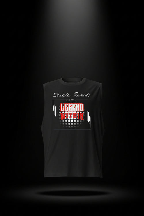 LegendWithin Muscle Shirt soft sleeveless tank with relaxed fit and low-cut armholes for casual urban wear